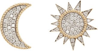 Gold Diamond Soleil & Lune Earrings