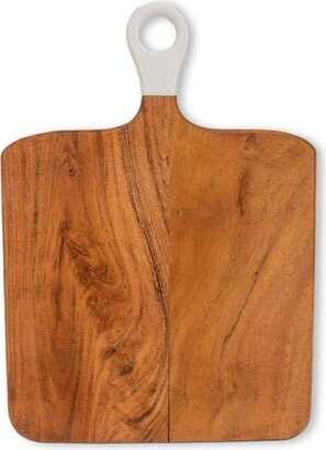 Jeanne Fitz Wood Plus Collection Acacia Wood Square Charcuterie Board, Medium