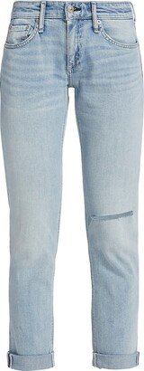 Dre Low-Rise Slim-Fit Boyfriend Jeans-AA