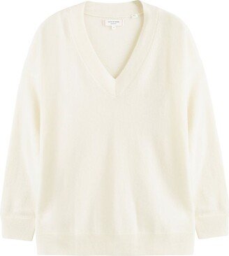 Cashmere V-Neck Relaxed Sweater-AA