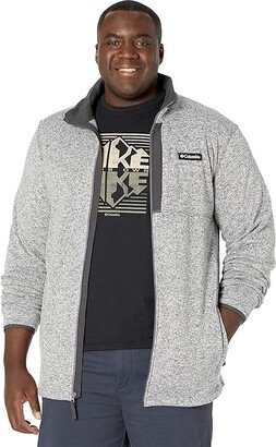 Big Tall Sweater Weather Full Zip (City Grey Heather) Men's Clothing