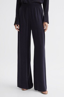 Silk Wide Leg Trousers