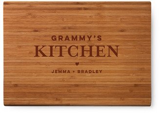 Cutting Boards: Kitchen Heart Cutting Board, Bamboo, Rectangle Ornament, White