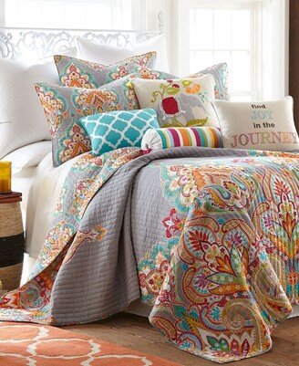 Marielle Damask Reversible Quilt Set, King