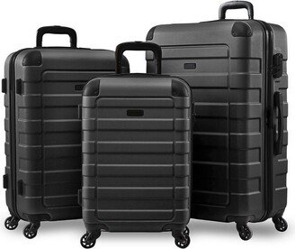 Hipack Prime Hardside 3-Piece Spinner Luggage Set - Black