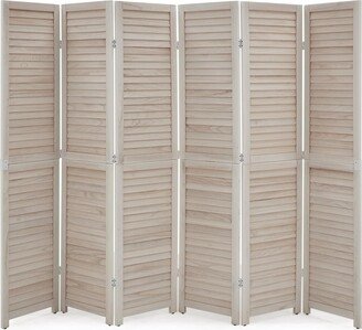 AECOJOY Wood Room Divider Folding Room Divider for Indoor