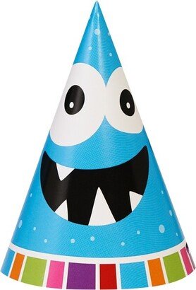 Birthday Express Monster Party Monster Cone Hats - 8 Pack
