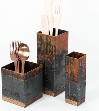 Utensil Holder Cutlery Organizer Kitchen Spoon Stand Accessories Utensils Table Kitchenware Chopsticks Box Universal Rustic