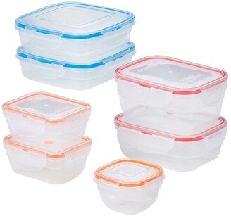 Lock n Lock Easy Essentials Color Mates Assorted 14-Pc. Food Storage Container Set