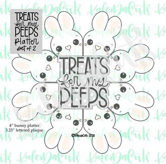 Treats For My Peeps Platter Set Of 2 Cookie Cutters