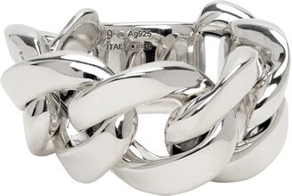 Silver Curb Chain Ring