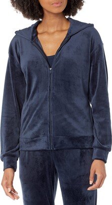 Women's Slim Fit Velour Hoodie (Previously Amazon Aware)