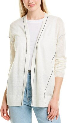 Reverse Seam Linen Cardigan