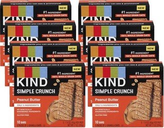 Simple Crunch Peanut Butter Granola Bars - Case of 8/5 pack, 1.4 oz