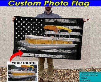 Gift For Boat Lovers, Personalized Flag, Fishing Pontoon Boat, Best Captain Gift, Owners Gifts, Flag | Americanflag02