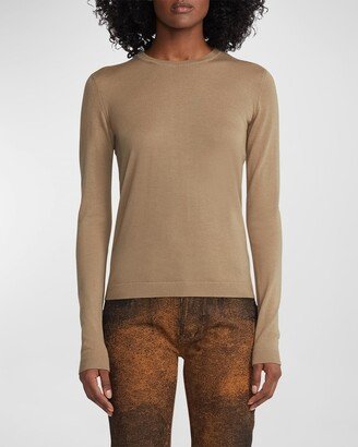 Cashmere Knit Crewneck Sweater