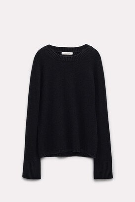 Soft cashmere mix knit pullover-AA