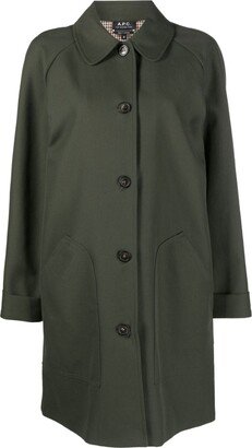 Single-Breasted Trench Coat-AG