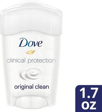 Dove Beauty Clinical Protection Original Clean Antiperspirant & Deodorant Stick - 1.7oz