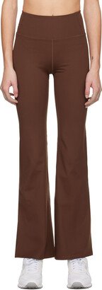 Brown Compressive Flare Leggings