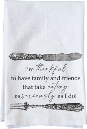 Eating Seriously | Organic Cotton Flour Sack Towel Fun Gifts Under 10