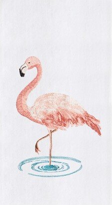 Water Flamingo Flour Sack Kitchen Towel