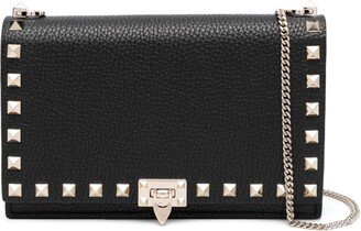 Rockstud leather crossbody bag