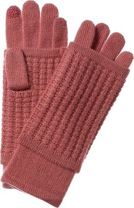 Waffle Stitch 3-In-1 Cashmere Tech Gloves-AC