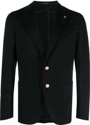 Logo-Plaque Single-Breasted Blazer-AA