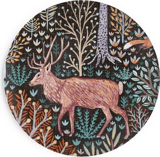 Salad Plates: Fall Forest Animals - Multi Salad Plate, Multicolor