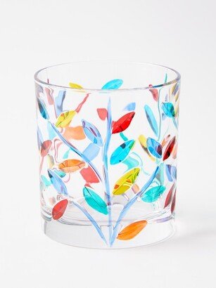 Set Of Four Painted Glass Tumblers