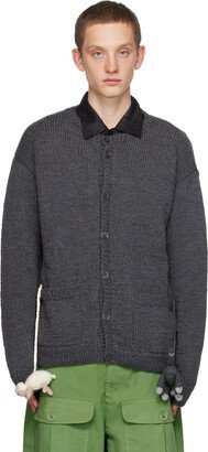 Sky High Farm Workwear Gray Wolf Cardigan