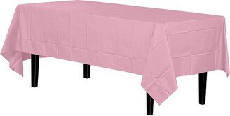 Premium Quality Plastic Tablecloth 54 Inch. x 108 Inch. Rectangle - Pink