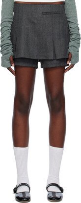 lesugiatelier Gray Layered Skort