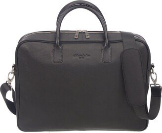 Club Rochelier Top Handle Messenger Leather Briefcase-AA