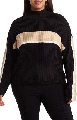 Sporty Stripe Pullover Sweater