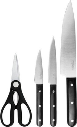 Everyday 4 Piece Stainless Steel Cutlery Set in Black