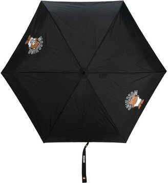 Teddy Bear-print folded umbrella-AA