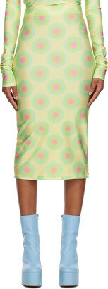 Green Gestro Midi Skirt