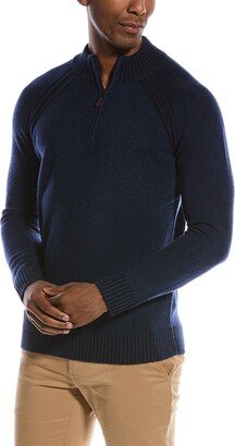 Plaited Cashmere Mock Sweater-AG