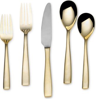 Delano Gold-Plated 20-Piece Flatware Set, Service for 4