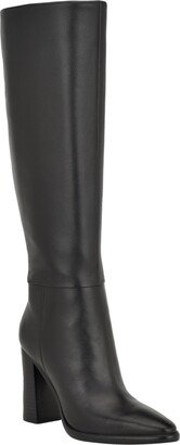 Women's Lannie Block Heel Almond Toe Tall Dress Boots