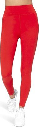 Racer 7/8 Leggings (Candy Red) Women's Casual Pants