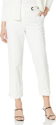 Women's Petite Elastic Back Pant W/Side Slits (Lined)