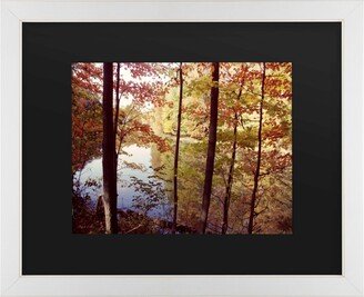 Kurt Shaffer A Secret Pond Matted Framed Art - 20 x 25