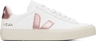 White & Pink Campo Sneakers