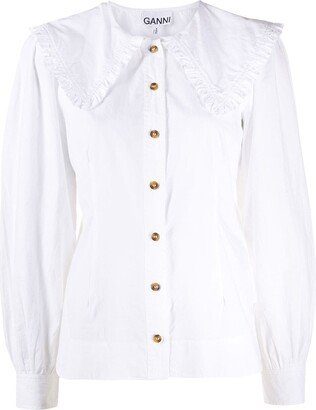 Ruched Organic Cotton Shirt-AA