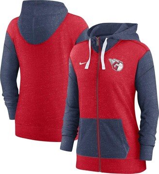 Women's Red Cleveland Guardians Full-Zip Hoodie