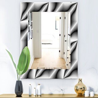 Designart 'Scandinavian 28' Mid-Century Mirror - Printed Wall Mirror