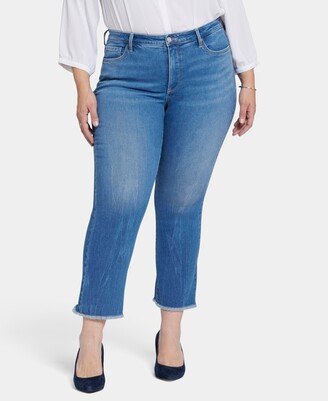 Plus Size Barbara Bootcut Ankle Fray Jeans